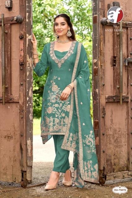 Anju fabrics HU 75078 kurti manufacturer wholesaler in bhilwara bhilwara rajasthan